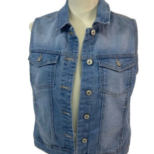 NWT Only Jean "Go West" Denim Vest